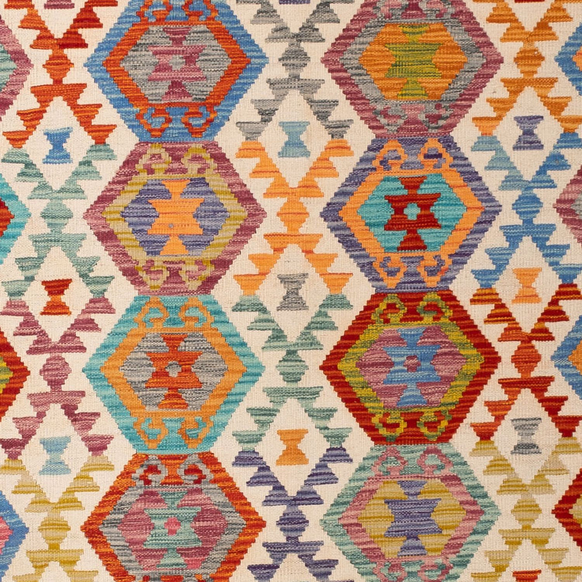 Kelim Carpet - Splash - 294 x 210 cm - flerfärgad