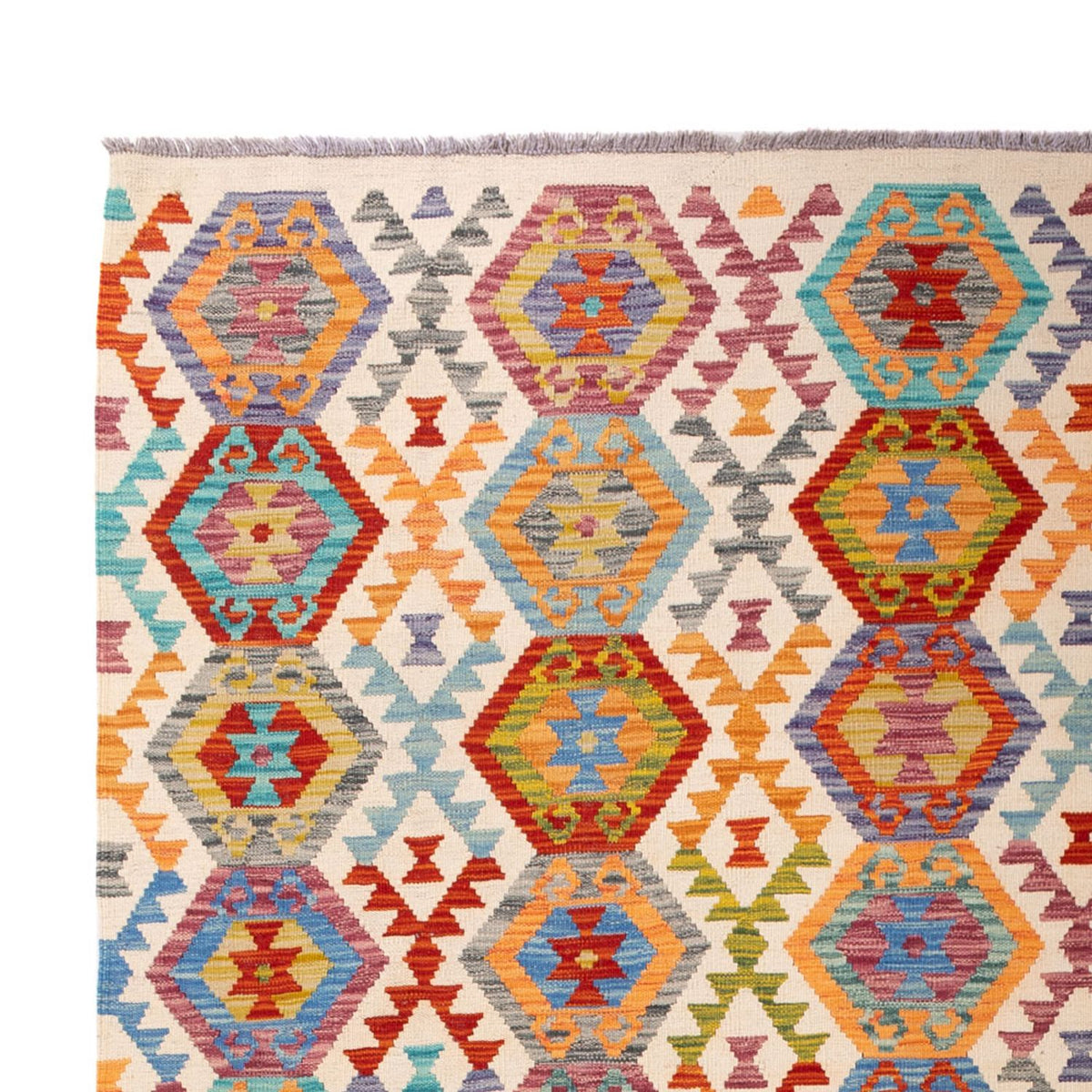 Kelim Carpet - Splash - 294 x 210 cm - flerfärgad