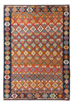 Kelim Carpet - Splash - 293 x 210 cm - flerfärgad