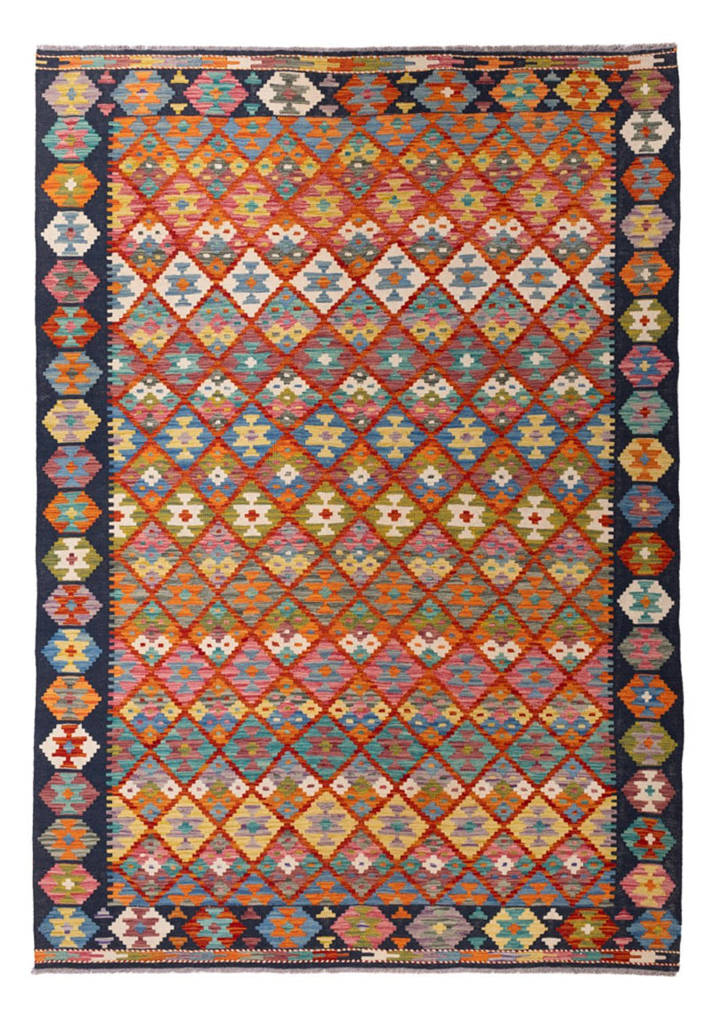 Kelim Carpet - Splash - 293 x 210 cm - flerfärgad