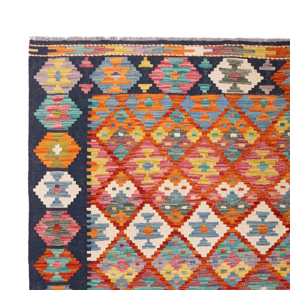 Kelim Carpet - Splash - 293 x 210 cm - flerfärgad