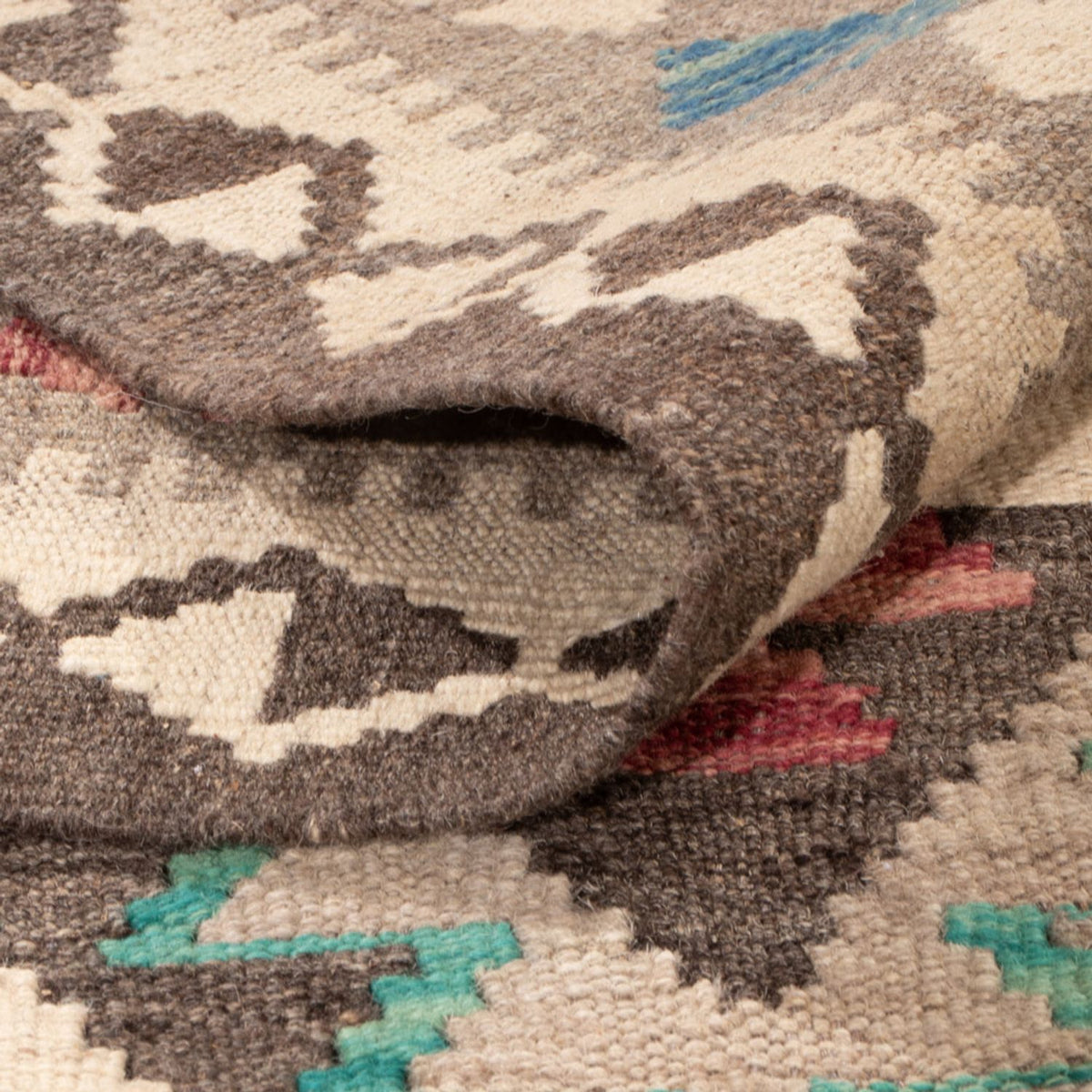 Kelim Carpet - Splash - 300 x 197 cm - flerfärgad