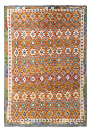 Kelim Carpet - Splash - 298 x 206 cm - flerfärgad