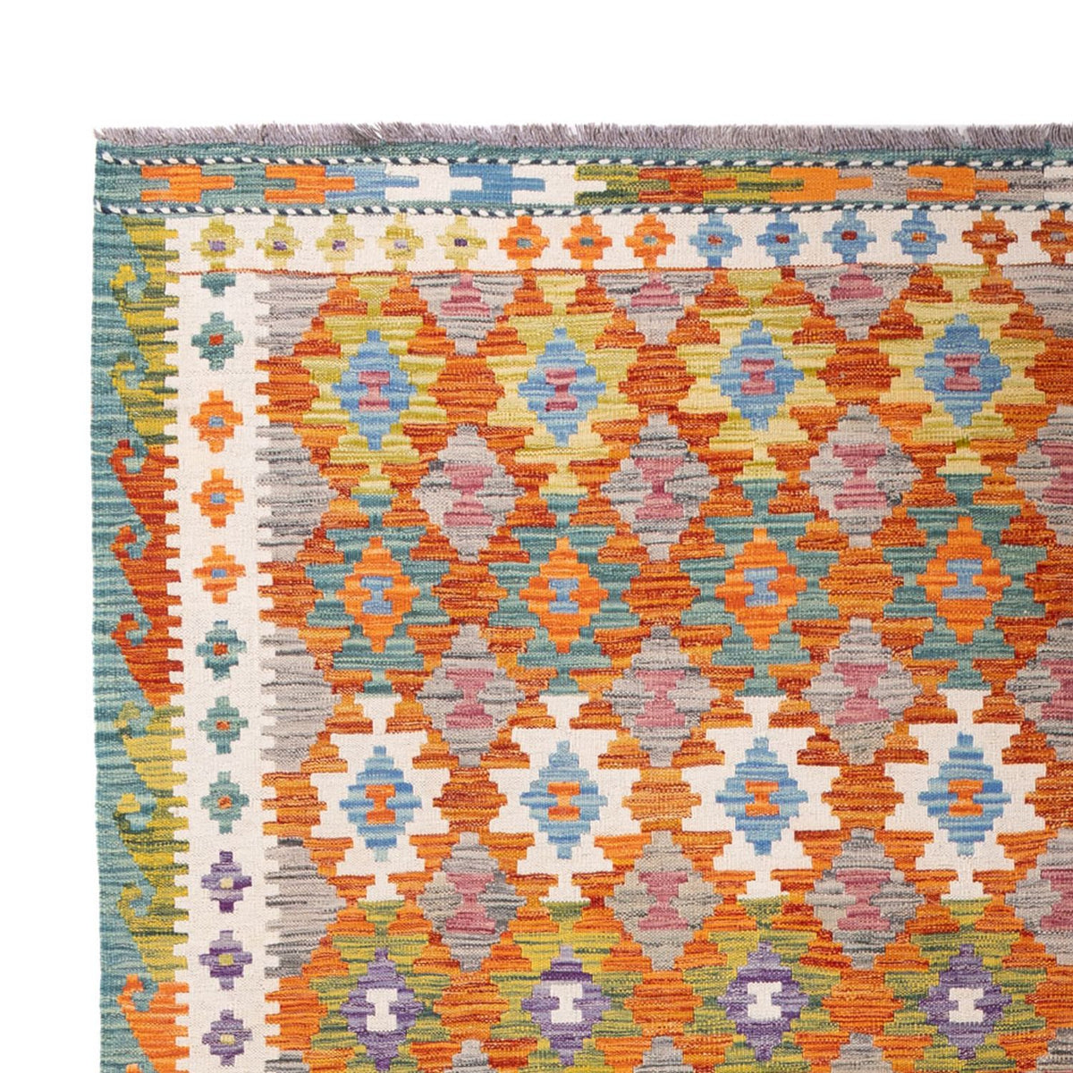 Kelim Carpet - Splash - 298 x 206 cm - flerfärgad