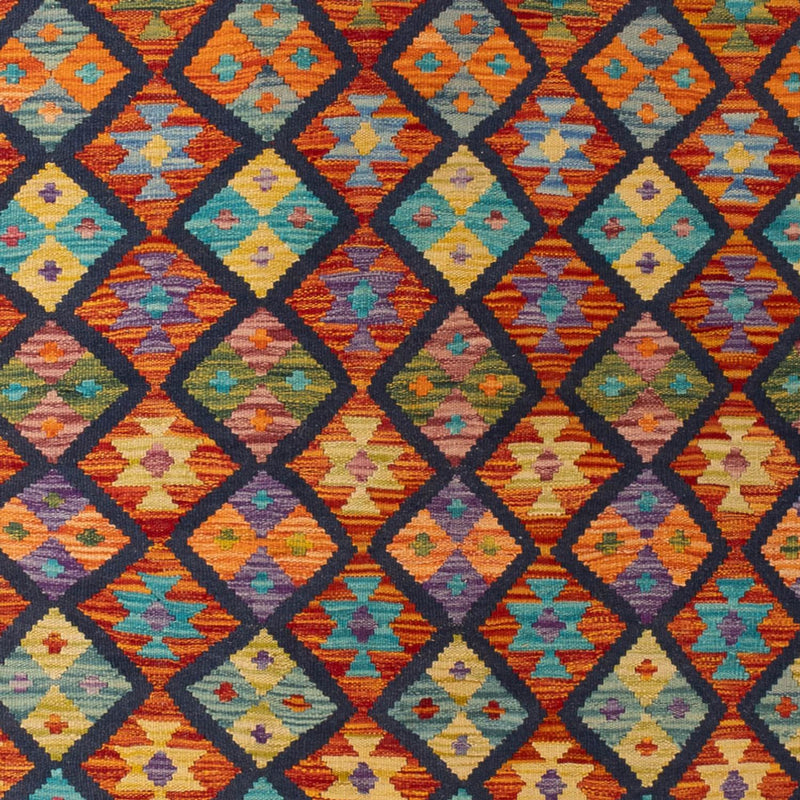 Kelim Carpet - Splash - 295 x 207 cm - flerfärgad