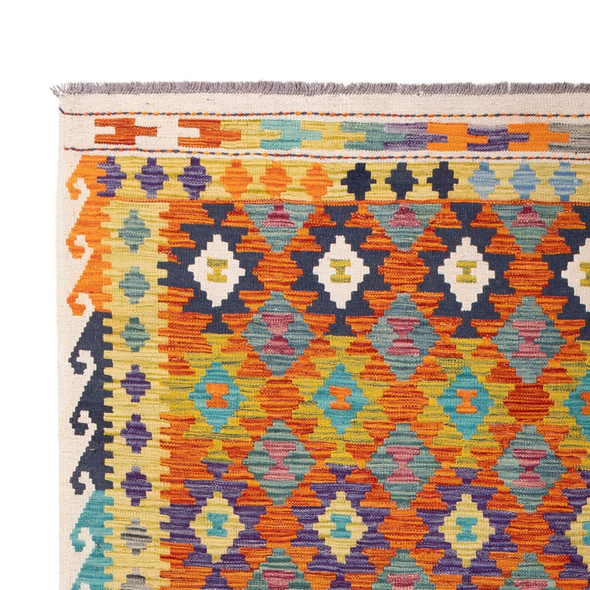 Kelim Carpet - Splash - 290 x 200 cm - flerfärgad