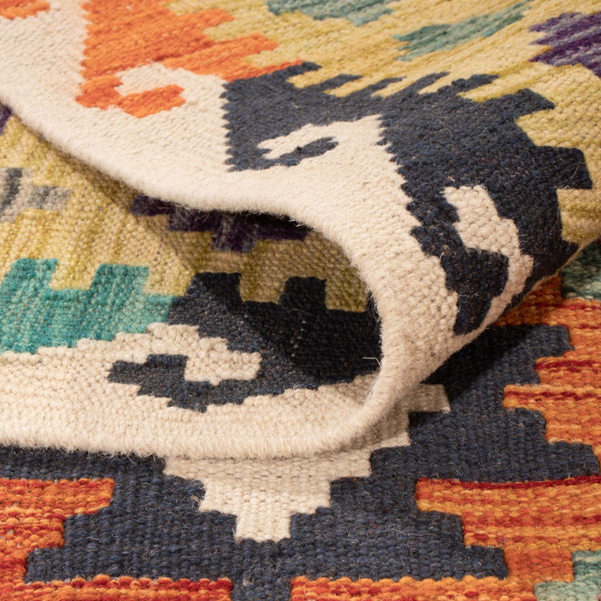 Kelim Carpet - Splash - 290 x 200 cm - flerfärgad