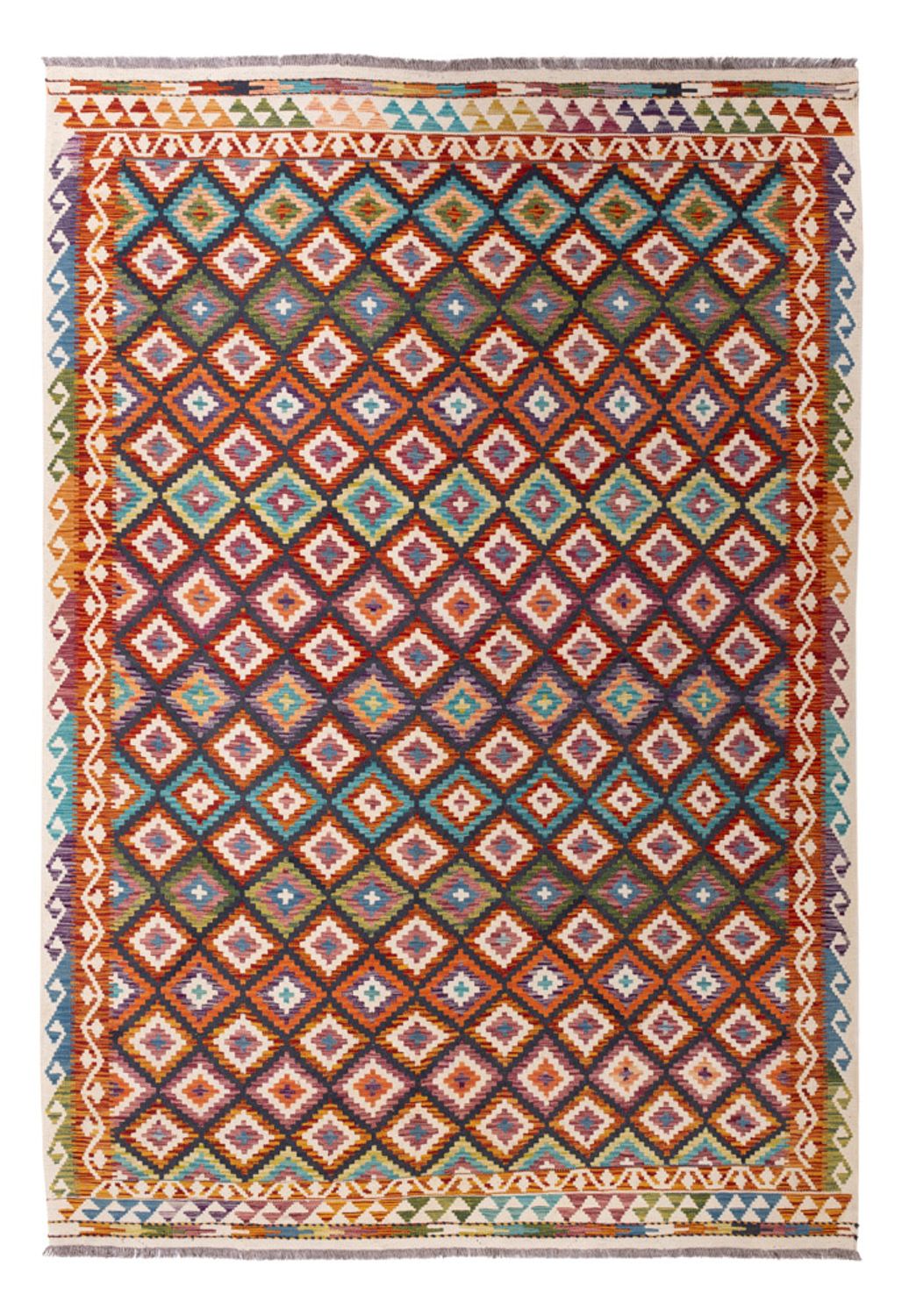 Kelim Carpet - Splash - 282 x 201 cm - flerfärgad
