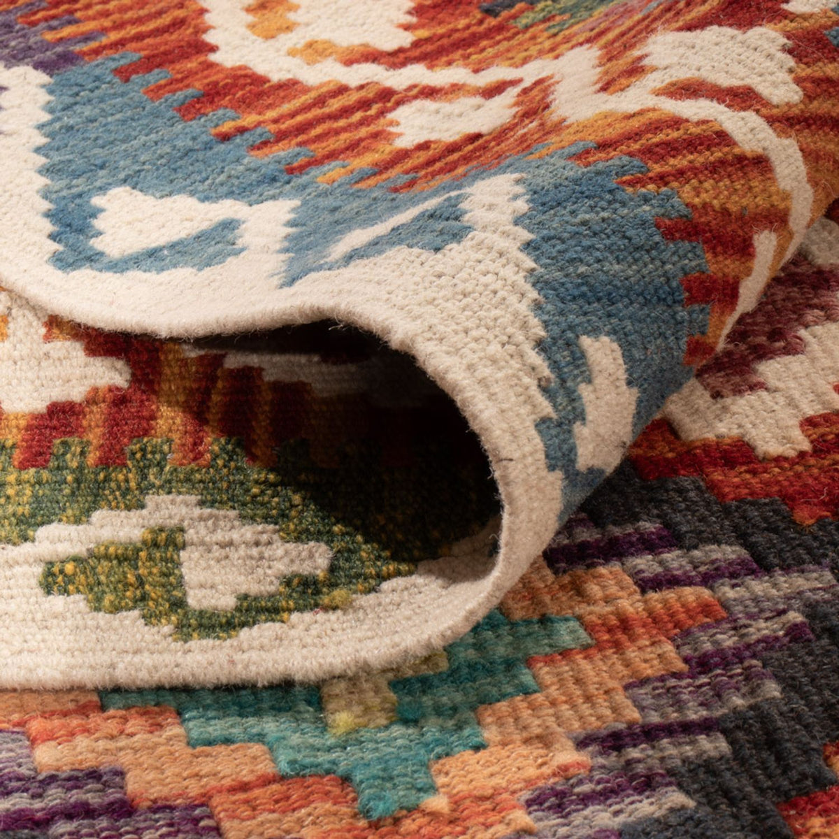 Kelim Carpet - Splash - 282 x 201 cm - flerfärgad