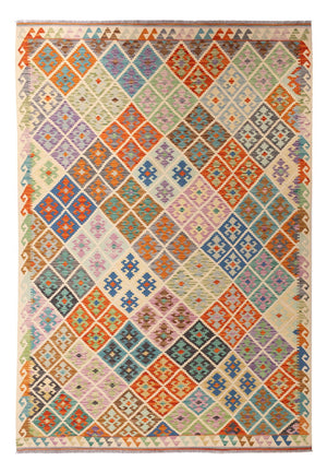Kelim Carpet - Splash - 303 x 210 cm - flerfärgad