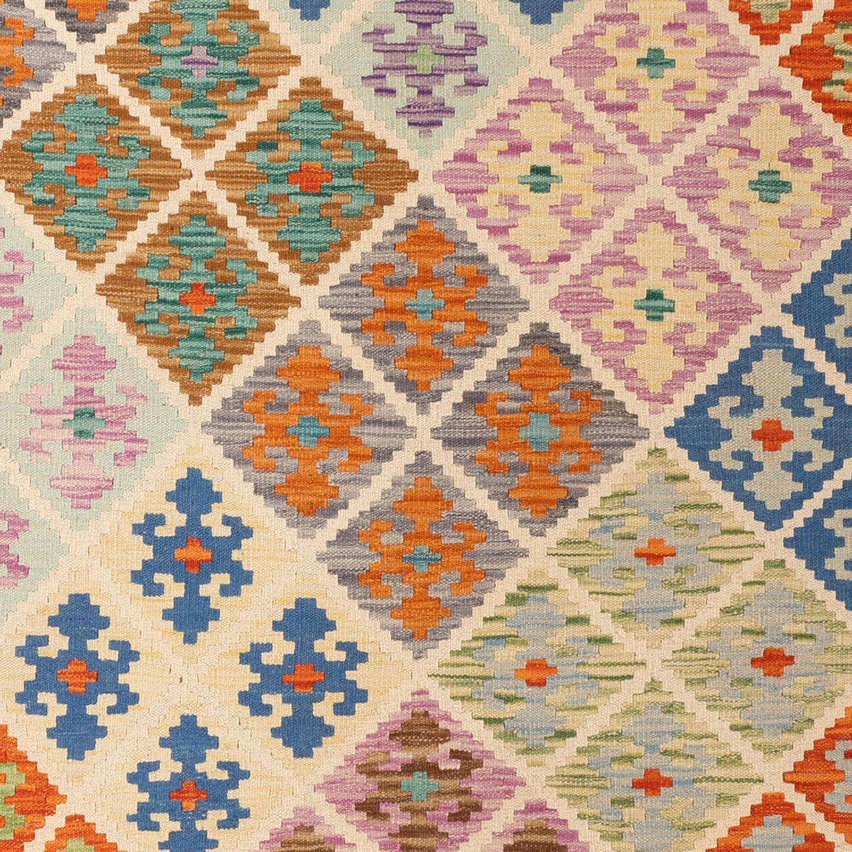 Kelim Carpet - Splash - 303 x 210 cm - flerfärgad