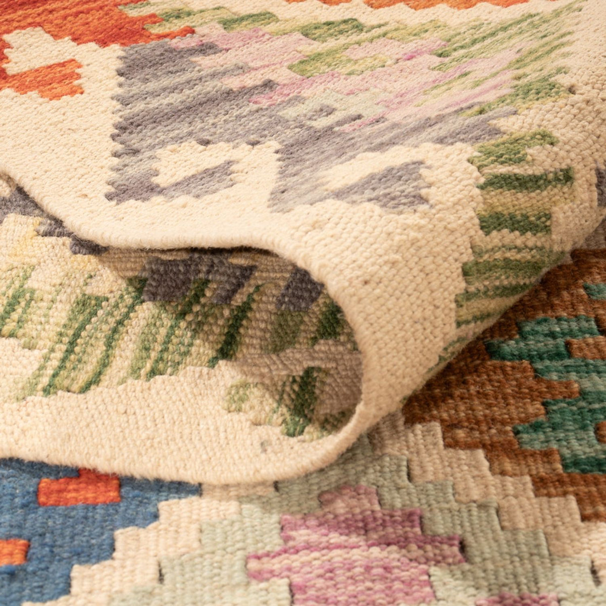 Kelim Carpet - Splash - 303 x 210 cm - flerfärgad