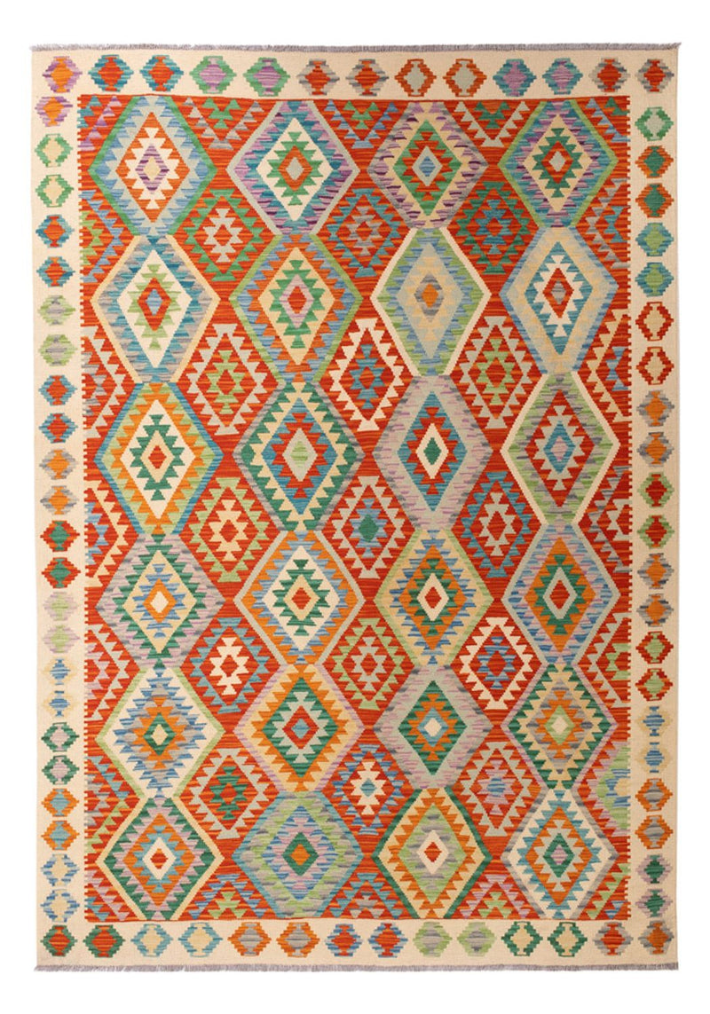 Kelim Carpet - Splash - 295 x 207 cm - flerfärgad
