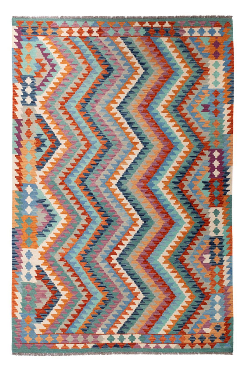 Kelim Carpet - Splash - 298 x 199 cm - flerfärgad