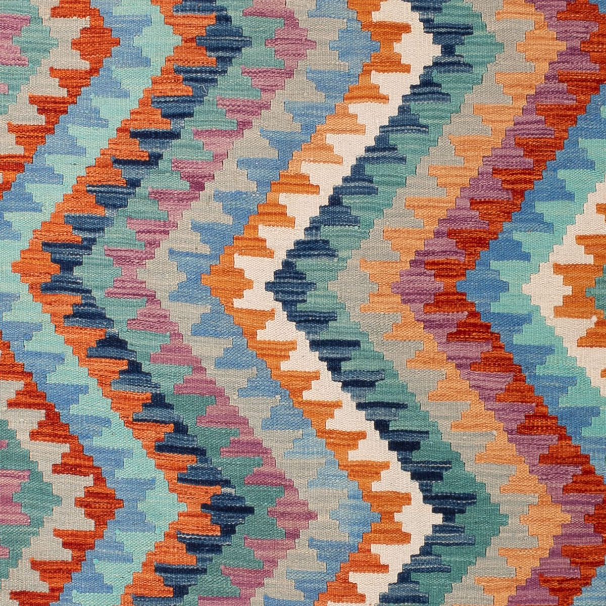 Kelim Carpet - Splash - 298 x 199 cm - flerfärgad