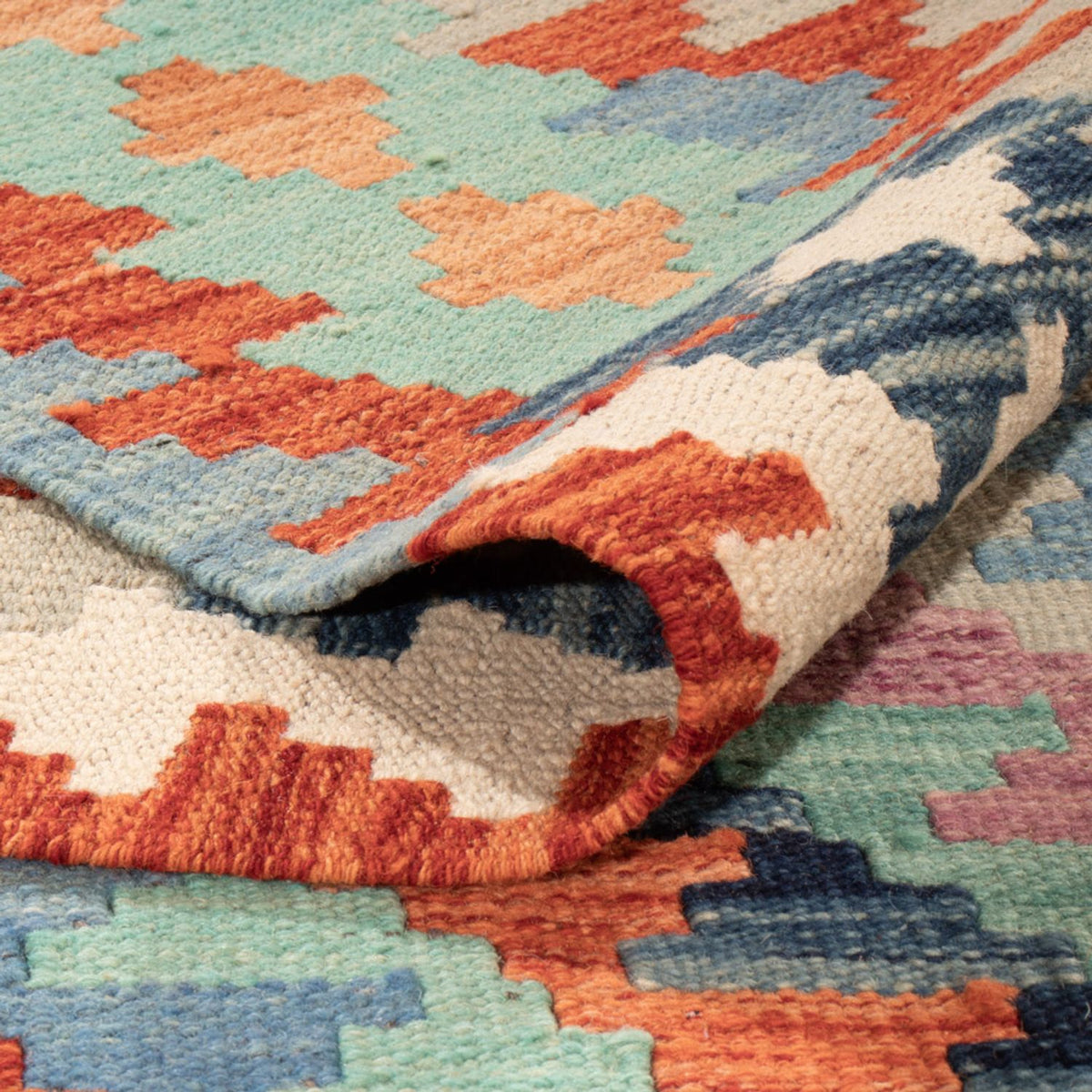 Kelim Carpet - Splash - 298 x 199 cm - flerfärgad