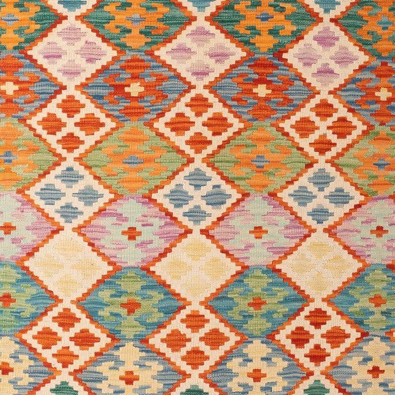 Kelim Carpet - Splash - 306 x 201 cm - flerfärgad