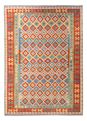 Kelim Carpet - Splash - 298 x 208 cm - flerfärgad