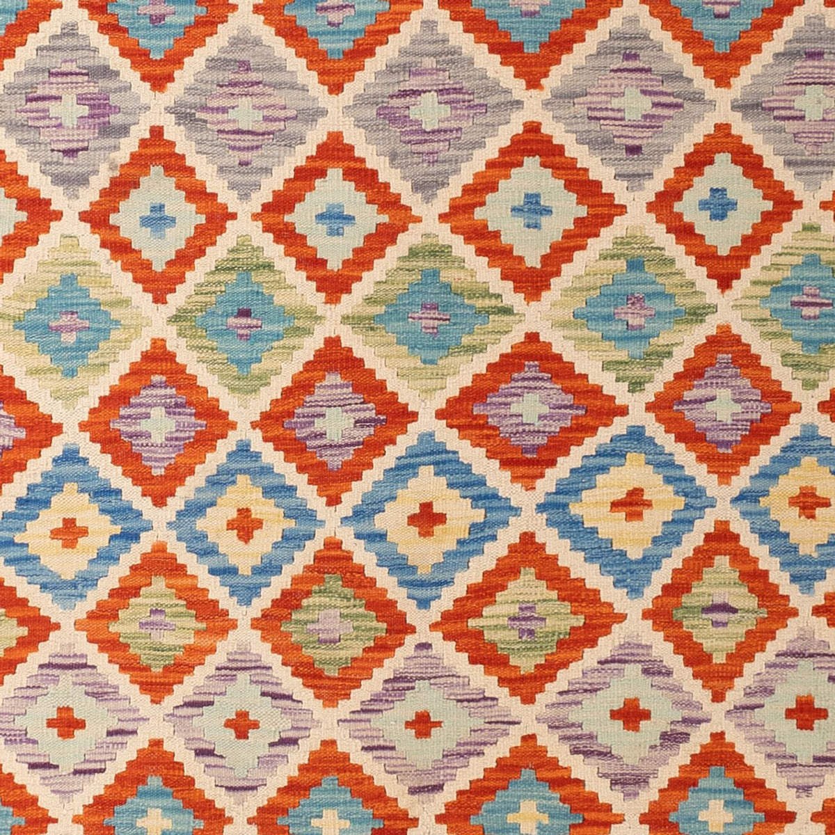 Kelim Carpet - Splash - 298 x 208 cm - flerfärgad