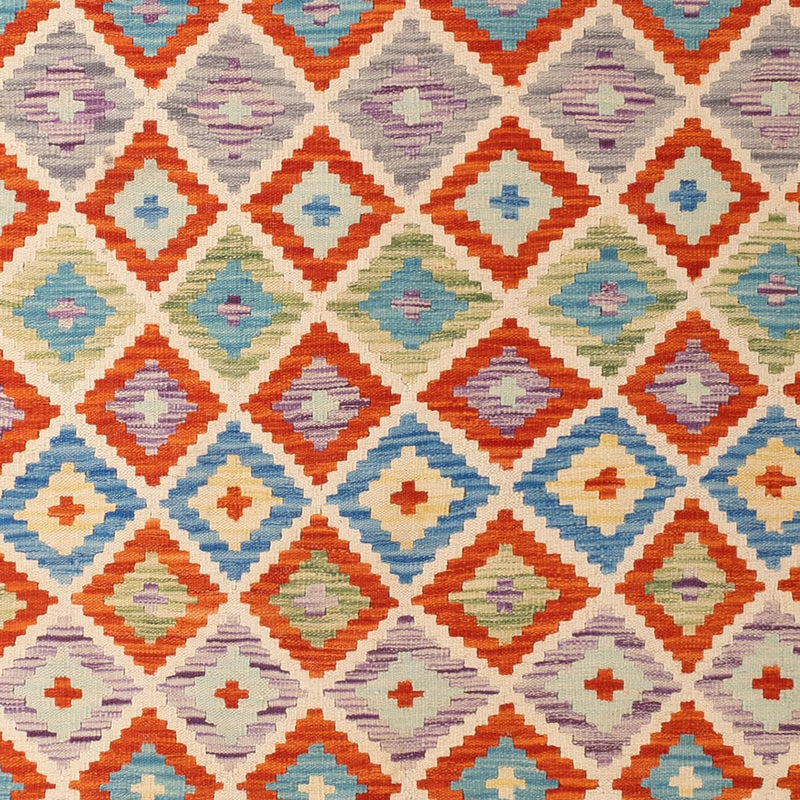 Kelim Carpet - Splash - 298 x 208 cm - flerfärgad