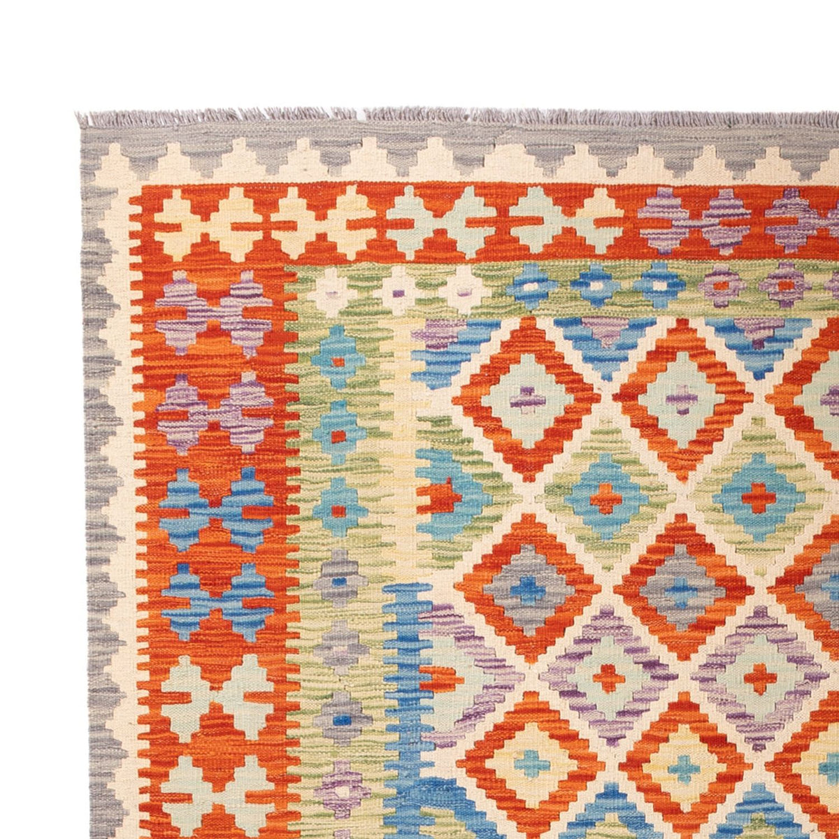 Kelim Carpet - Splash - 298 x 208 cm - flerfärgad