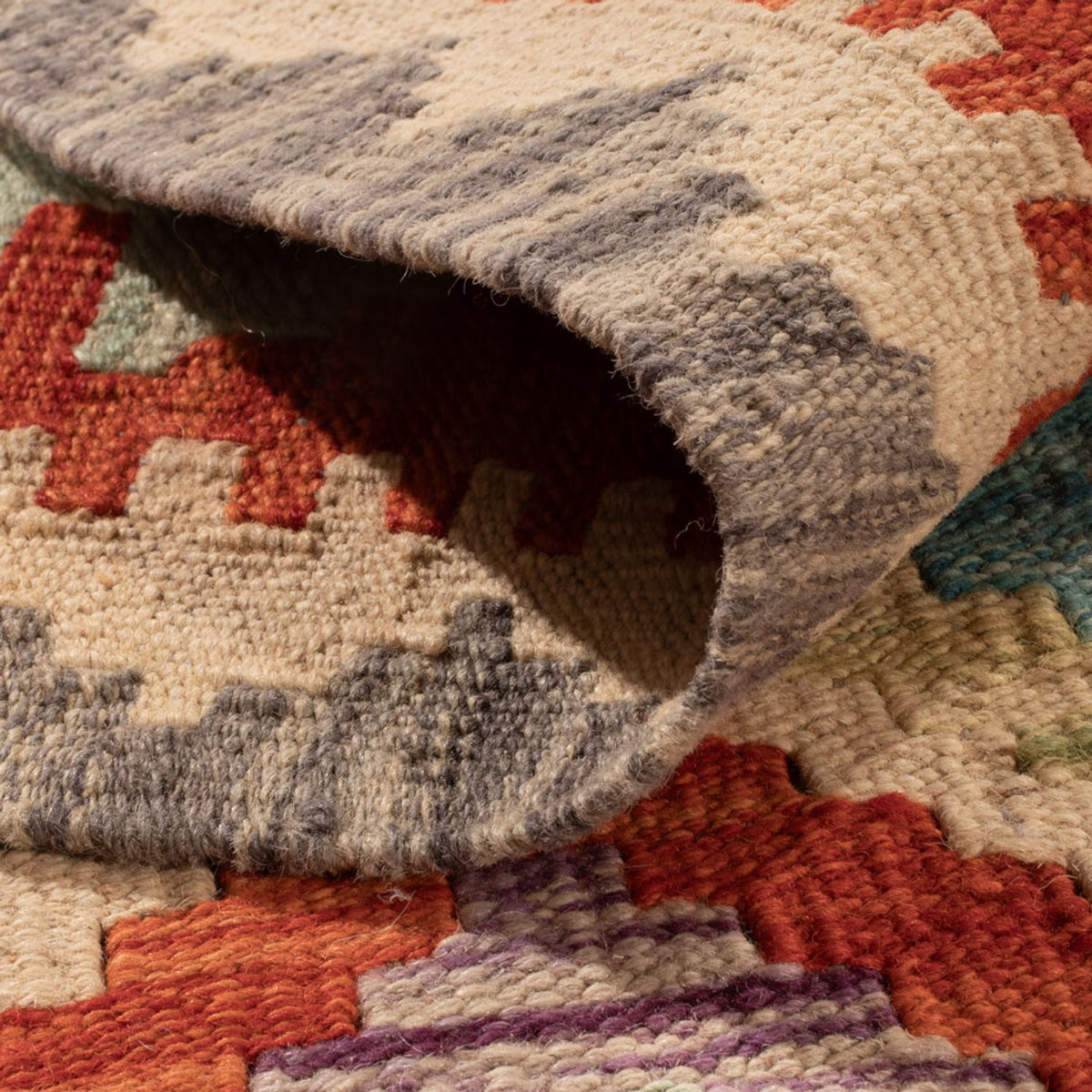 Kelim Carpet - Splash - 298 x 208 cm - flerfärgad