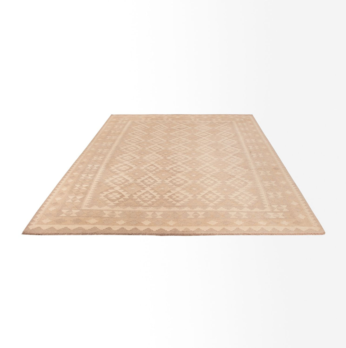 Kelim Carpet - Splash - 301 x 210 cm - ljusgrå