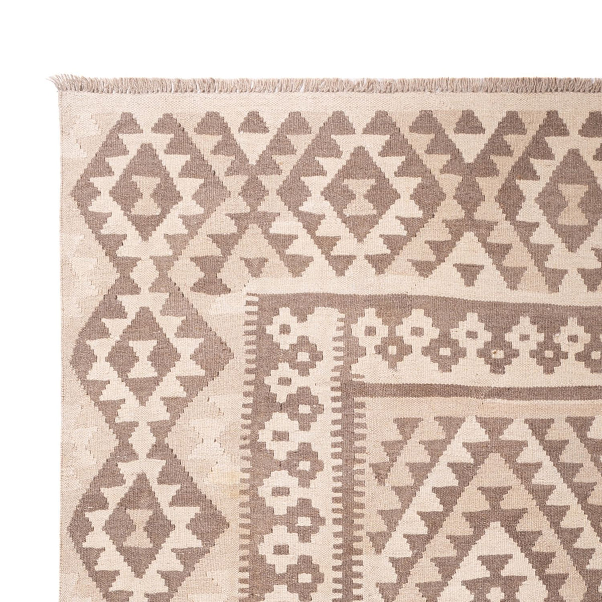 Kelim Carpet - Splash - 287 x 202 cm - ljusgrå