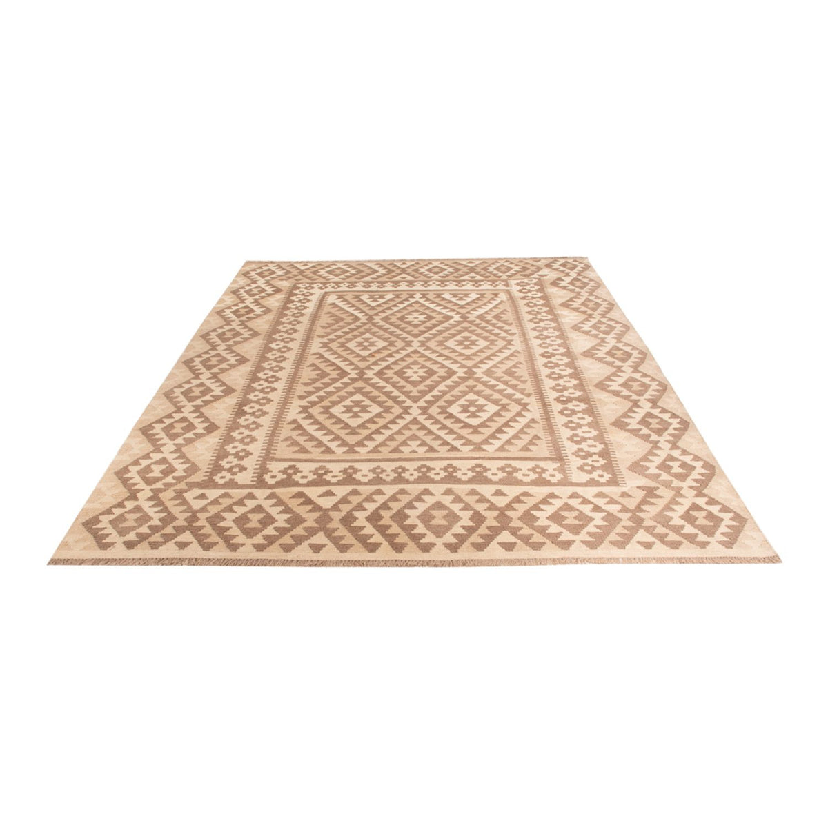 Kelim Carpet - Splash - 287 x 202 cm - ljusgrå