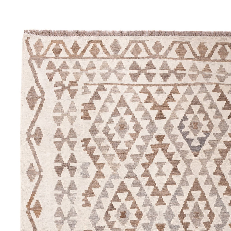 Kelim Carpet - Splash - 289 x 201 cm - ljusgrå