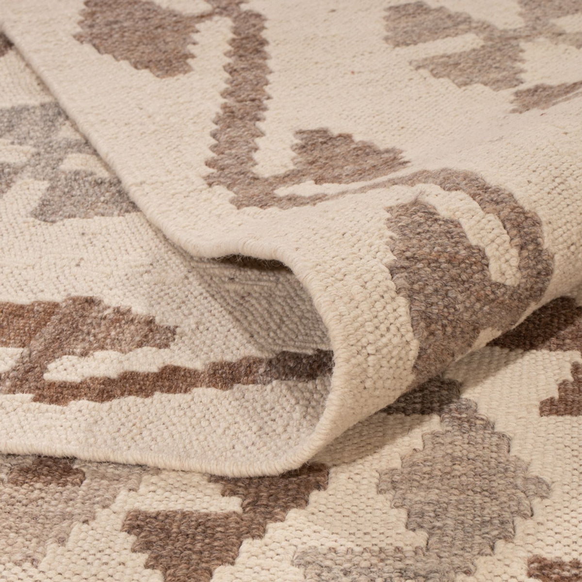 Kelim Carpet - Splash - 289 x 201 cm - ljusgrå