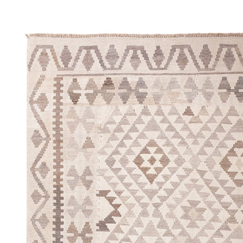 Kelim Carpet - Splash - 286 x 202 cm - ljusgrå