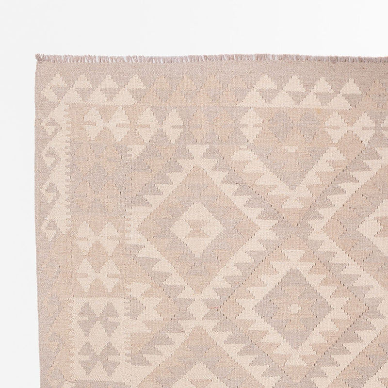 Kelim Carpet - Splash - 280 x 198 cm - ljusgrå