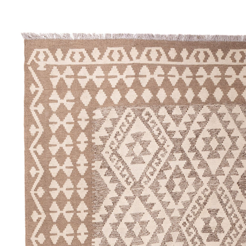 Kelim Carpet - Splash - 301 x 206 cm - ljusgrå