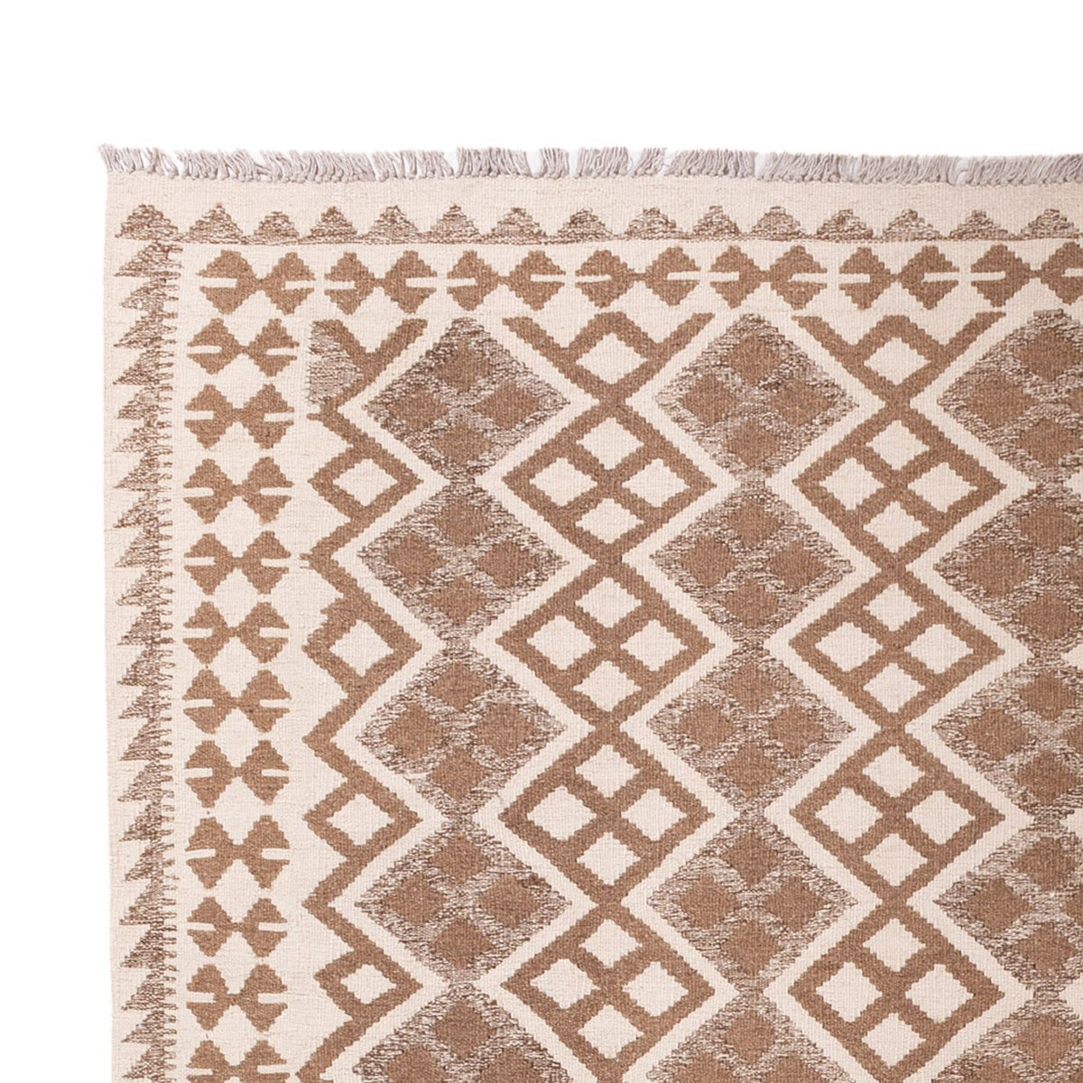 Kelim Carpet - Splash - 303 x 206 cm - grått