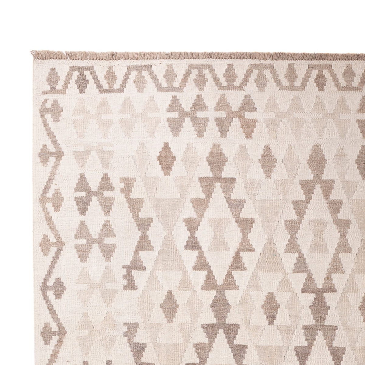 Kelim Carpet - Splash - 300 x 200 cm - ljusgrå