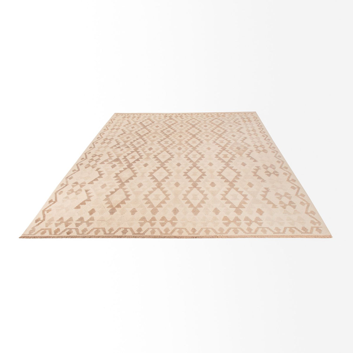 Kelim Carpet - Splash - 300 x 200 cm - ljusgrå