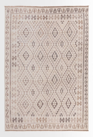 Kelim Carpet - Splash - 294 x 208 cm - grått