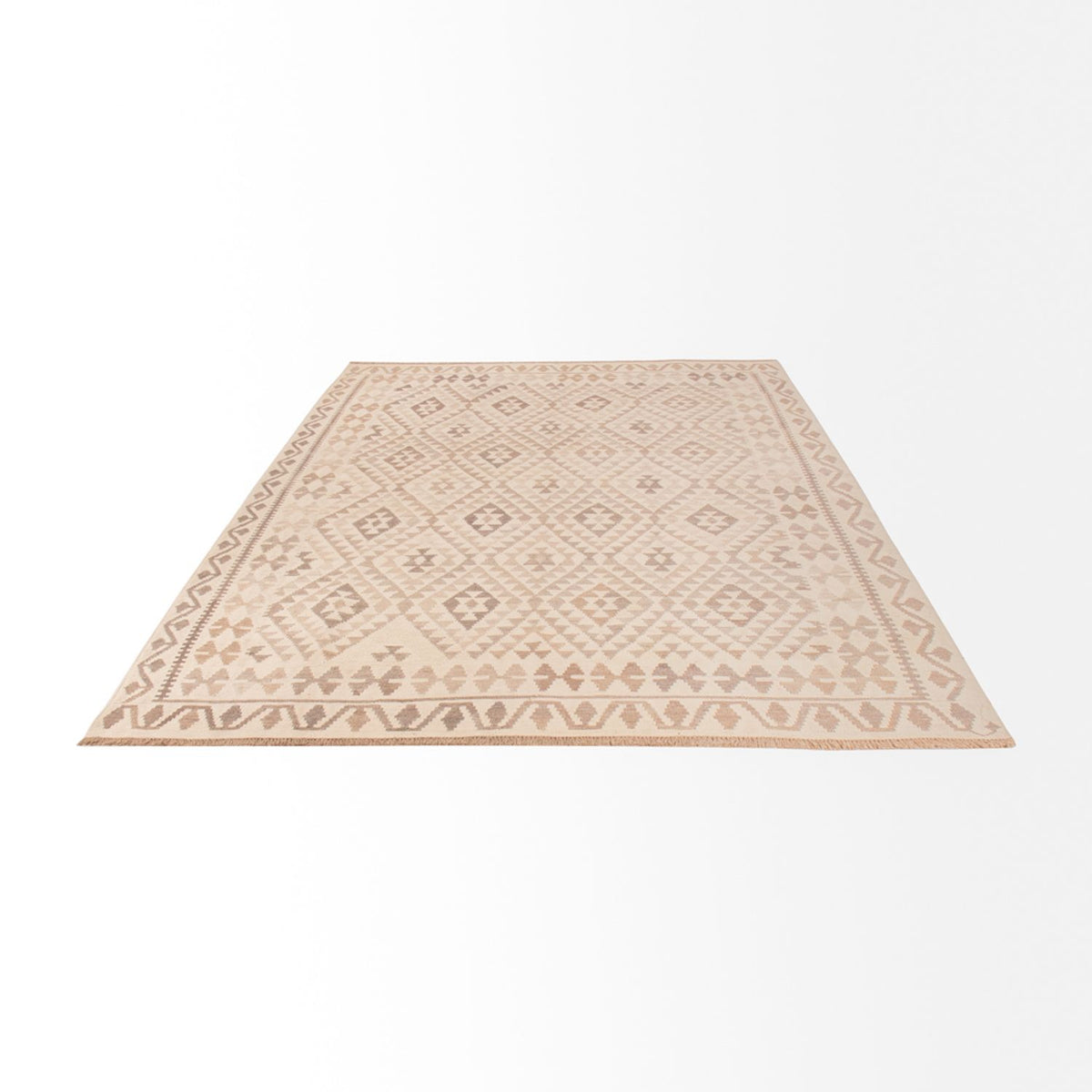 Kelim Carpet - Splash - 294 x 208 cm - grått