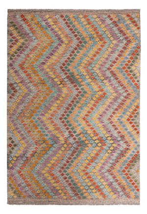 Kelim Carpet - Splash - 298 x 206 cm - flerfärgad