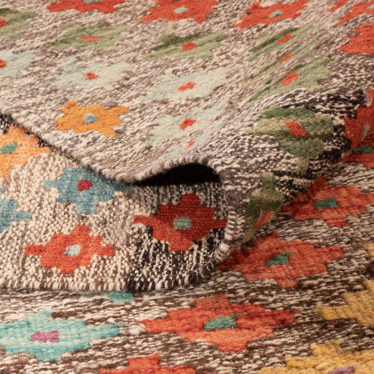 Kelim Carpet - Splash - 298 x 206 cm - flerfärgad