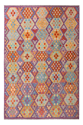 Kelim Carpet - Splash - 313 x 206 cm - flerfärgad