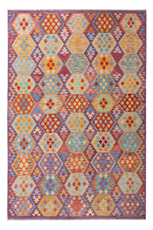 Kelim Carpet - Splash - 313 x 206 cm - flerfärgad
