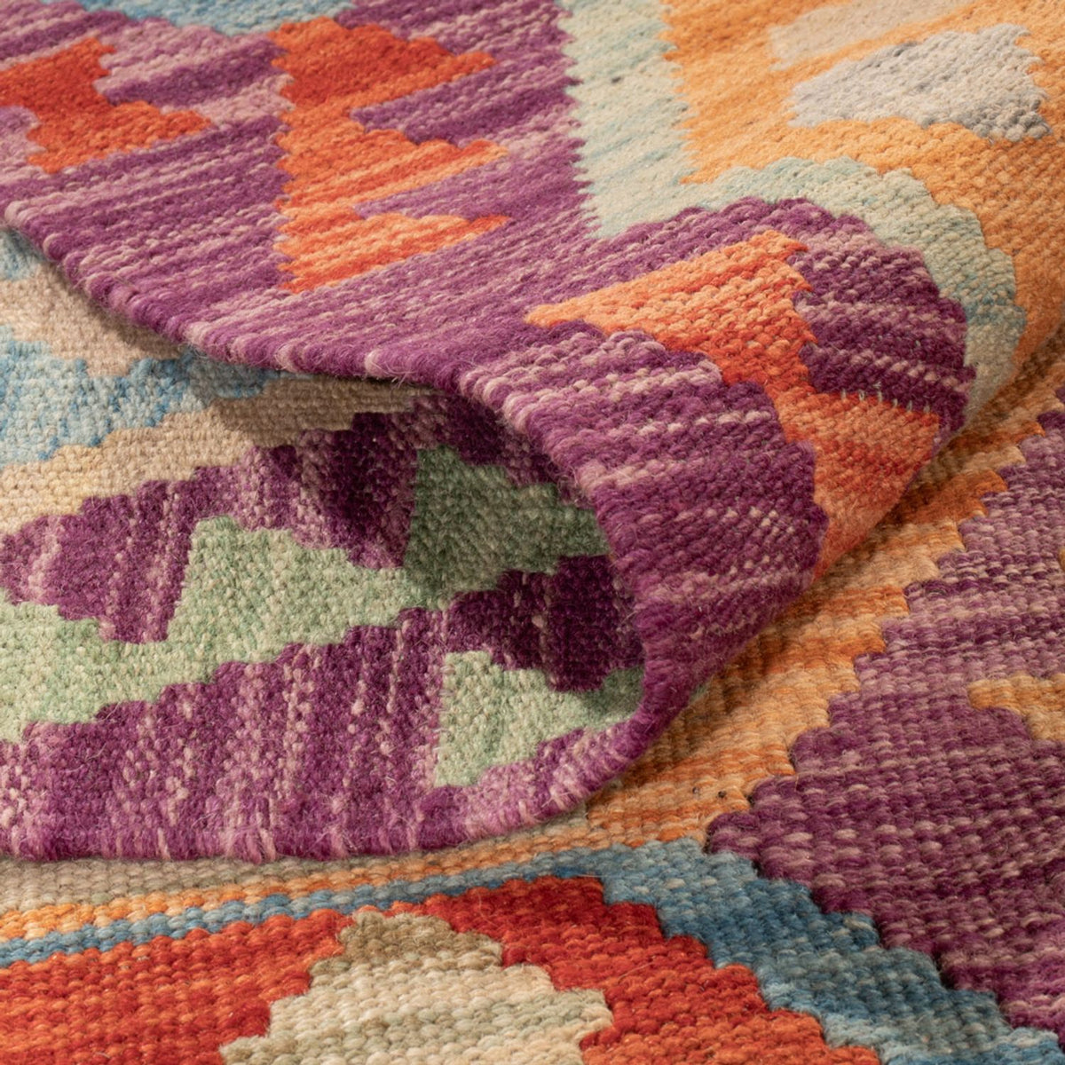 Kelim Carpet - Splash - 313 x 206 cm - flerfärgad