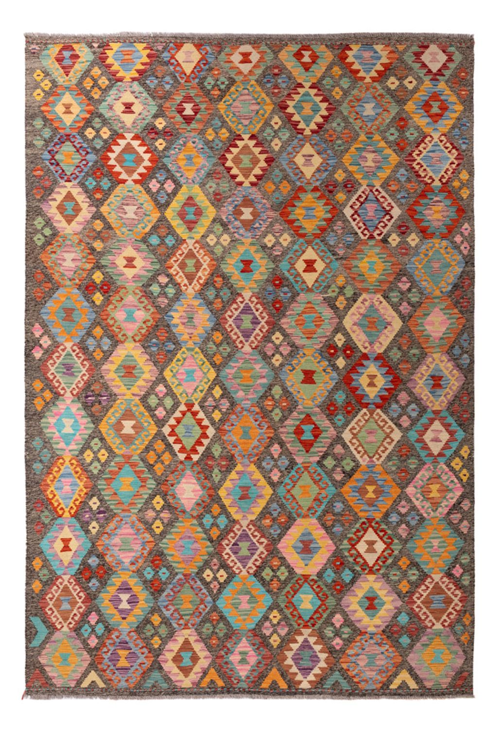 Kelim Carpet - Splash - 304 x 211 cm - flerfärgad
