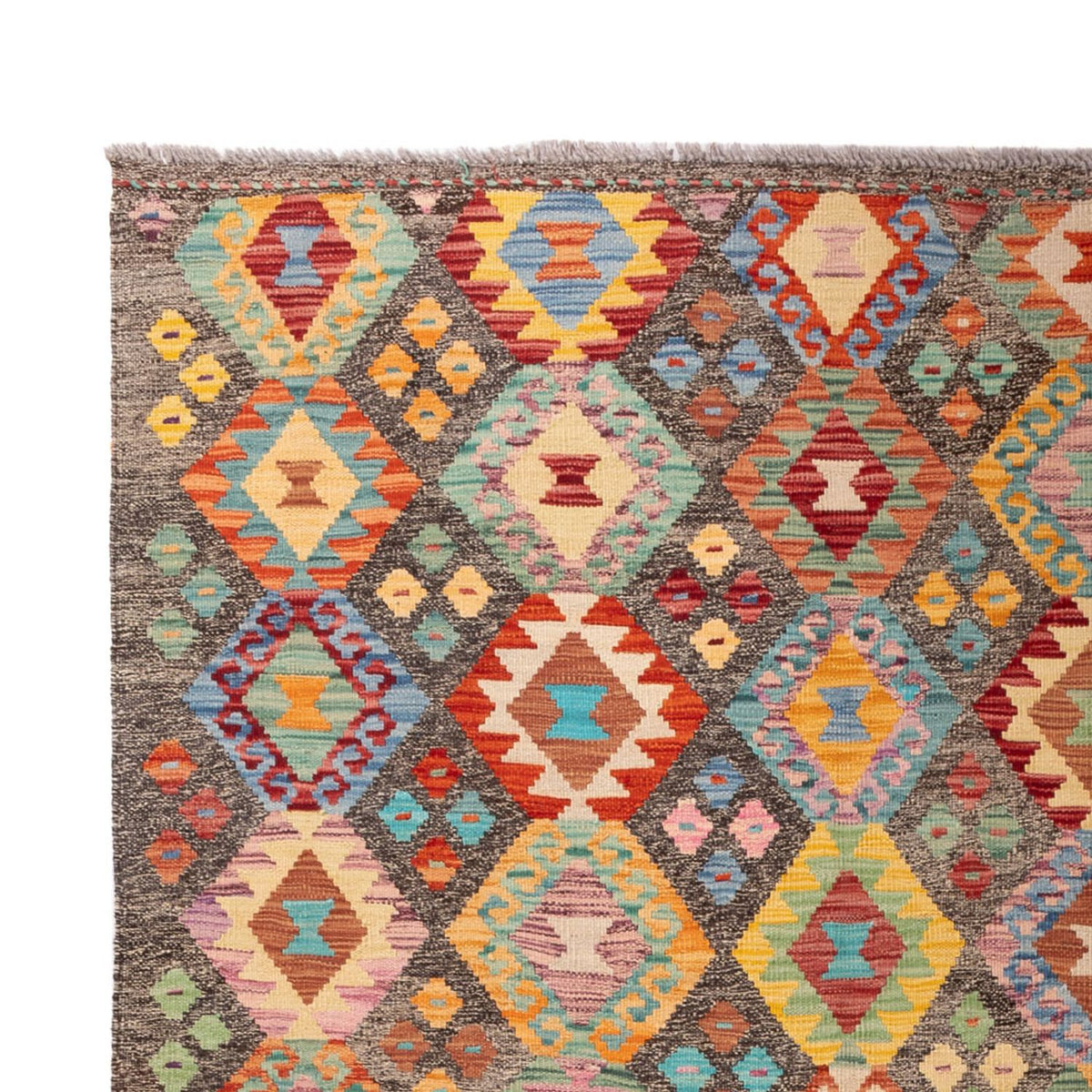 Kelim Carpet - Splash - 304 x 211 cm - flerfärgad