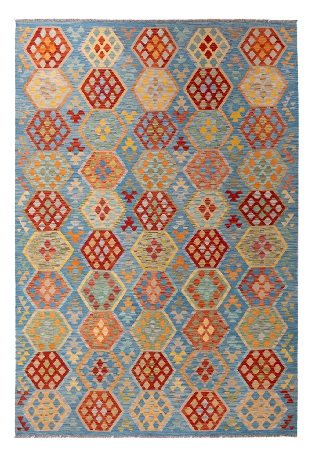 Kelim Carpet - Splash - 310 x 207 cm - flerfärgad