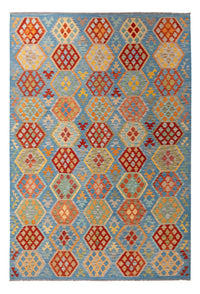Kelim Carpet - Splash - 310 x 207 cm - flerfärgad