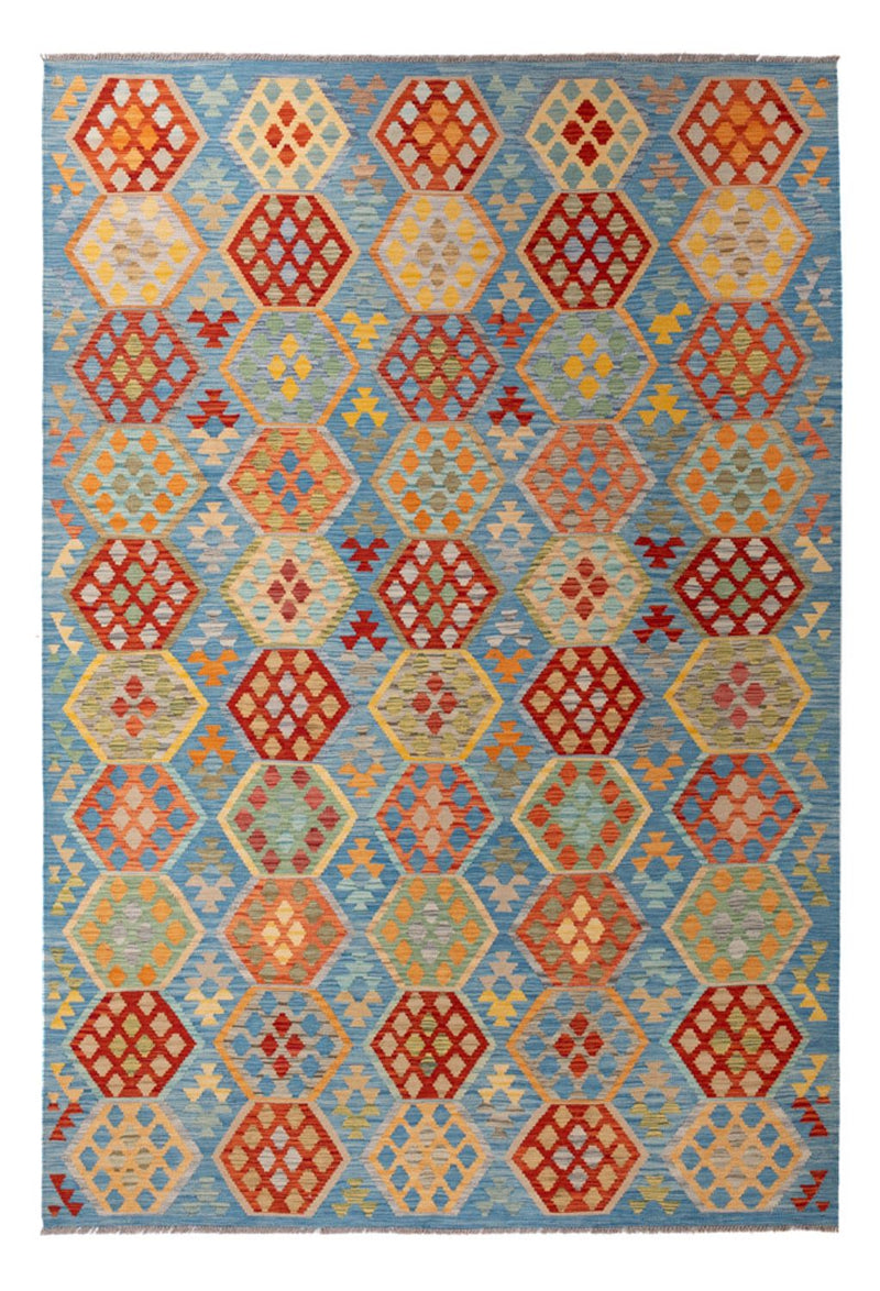 Kelim Carpet - Splash - 310 x 207 cm - flerfärgad