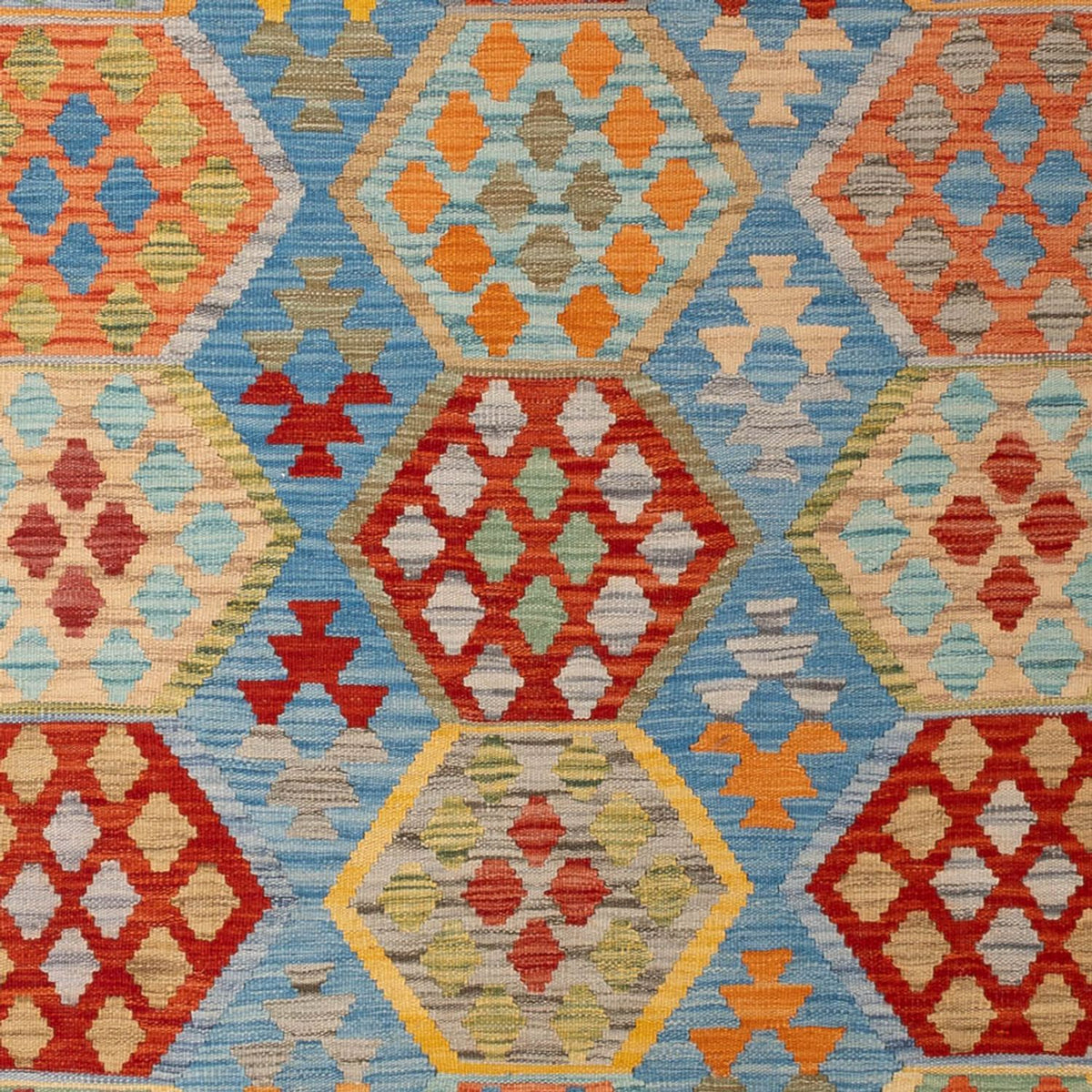 Kelim Carpet - Splash - 310 x 207 cm - flerfärgad